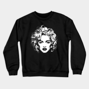 PENCILART - madona style 80s white Crewneck Sweatshirt